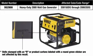 DEWALT Industrial Tool recalled product