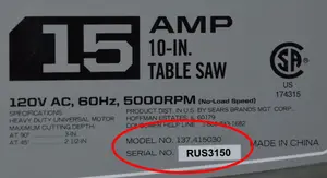 Rexon Industrial recalled product