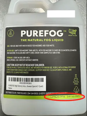 Pure Brands recalled product